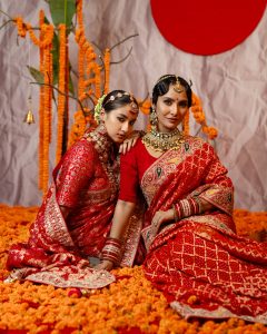 celebrating puja with anzara